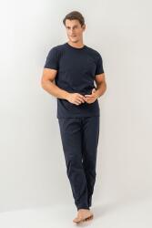 Erkek Pijama Takımı %100 Pamuk – Kısa Kollu Üst & Cepli Uzun Alt Rahat Ev Giyimi - 6
