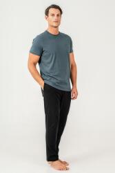 Erkek Pijama Takımı %100 Pamuk – Kısa Kollu Üst & Cepli Uzun Alt Rahat Ev Giyimi - 20