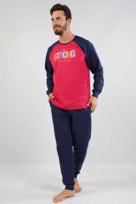 Erkek Rahat Uzun Kollu Pijama Takımı - 3