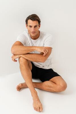 Erkek Tişört Şort Takım %100 Pamuk – Cepli Şortlu Rahat Ev & Günlük Kullanım Takımı - 2