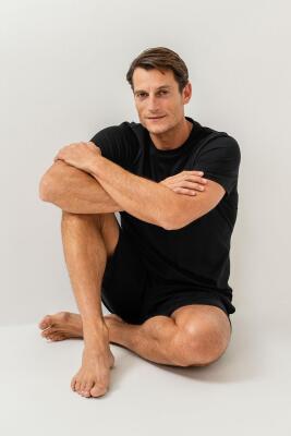 Erkek Tişört Şort Takım %100 Pamuk – Cepli Şortlu Rahat Ev & Günlük Kullanım Takımı - 29