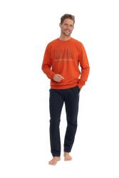 Erkek Uzunkol Kışlık Pijama Takım - 4