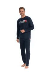 Erkek Uzunkol Mevsimlik Pijama Takım - 8