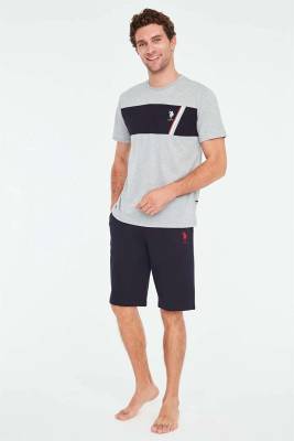 U.S. Polo Assn. - Erkek Yuvarlak Yaka T-Shirt ve Cepli Şort Takım