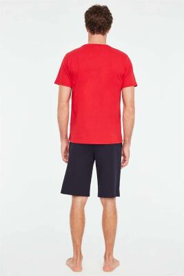 Erkek Yuvarlak Yaka T-Shirt ve Cepli Şort Takım - 5