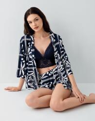 Evde Şıklığı Yeniden Tanımlayan Kadın Şortlu Pijama Takımı – %50 Modal %50 Pamuk, Modern Desen