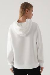 Harvard University Lisanslı Kadın Oversize Sweatshirt, Kadın Kapşonlu Sweatshirt, 3 iplik Şardonlu Kışlık Sweatshirt - Thumbnail