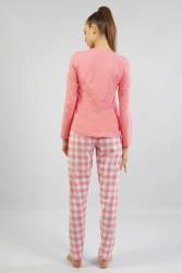 Kadın %100 Pamuk Pijama Takım - Thumbnail