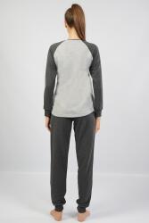 Kadın %100 Pamuk Pijama Takım, Uzunkol Dar Paça - 3