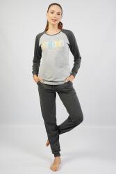 Kadın %100 Pamuk Pijama Takım, Uzunkol Dar Paça - 22