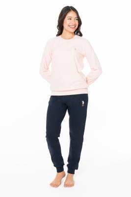 Kadın 2 İplik Kışlık Ev Giyim At Üst Takım, Kol ve Paça Manşetli - 4