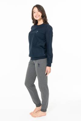 U.S. Polo Assn. - Kadın 2 İplik Kışlık Ev Giyim Pijama Takım