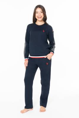 Kadın 2 İplik Kışlık Uzunkol Düz Paça Ev Giyim Pijama Takım - 6