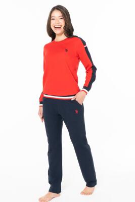 Kadın 2 İplik Kışlık Uzunkol Düz Paça Ev Giyim Pijama Takım - 3