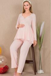 Kadın 2'li Uzun Kol Hamile Lohusa Pijama Takım (1)