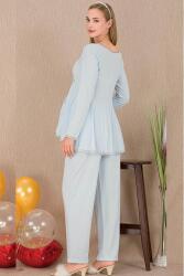 Kadın 2'li Uzun Kol Hamile Lohusa Pijama Takım - 5