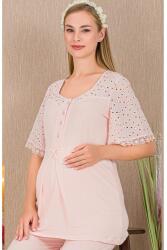 Kadın 3'lü Hamile Lohusa Pijama Takım, Hamile Lohusa Sabahlık ve Pijama Takımı - 11