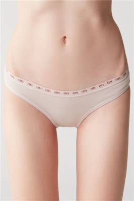 Kadın 3'lü Pamuklu Slip Pembe Beyaz Gri - 10