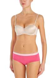 Kadın 3'lü Şort (1 Pakette 3 renk Lacivert Beyaz Fuşya) - 3