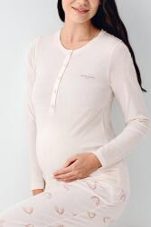 Kadın %50 Modal %50 Pamuklu Toz Pembe Lohusa Pijama Takım - 3