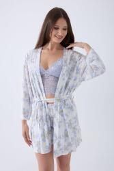 Kadın %50 Pamuk %50 Modal 3’lü Dantelli Şort Pijama & Sabahlık Seti – Hafif, Nefes Alan Ev Giyim Takımı - 5