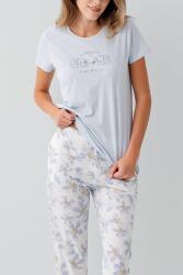 Kadın %50 Pamuk %50 Modal Baskılı Pijama Takımı – Kısa Kollu, Uzun Paça, Yumuşak Dokulu, Büyük Beden Seçenekli - 7