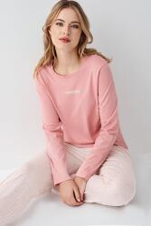 Kadın %50 Pamuk %50 Modal Pijama Takım, Uzunkol, Cepli