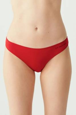 Kadın 5'li Ekonomik Paket İnce Lastikli Slip Siyah Beyaz Ten - 9