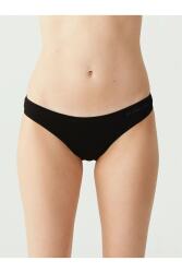 Kadın 5'li Ekonomik Paket İnce Lastikli Slip Siyah Beyaz Ten - 4