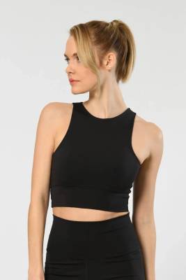 Türen - Kadın %80 Polyamid, %20 Elastan Askılı Halter Yaka Sporcu Büstiyer