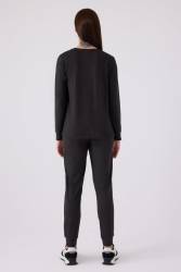 Kadın Comfort Kumaş Uzun Kol Pijama Takım - Thumbnail