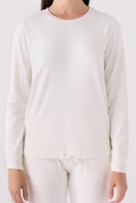 Kadın Comfort Kumaş Uzun Kol Pijama Takım - 4