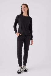 Kadın Comfort Kumaş Uzun Kol Pijama Takım - 5