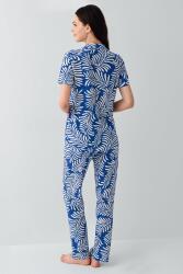 Kadın Desenli Kısa Kollu Düğmeli Pijama Takımı – %50 Pamuk %50 Modal, Yumuşak ve Nefes Alabilen - 11