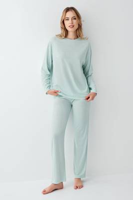 Arnetta - Kadın Düz Renk Pijama Takım, %50 modal %50 pamuk