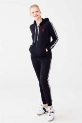 Kadın Fermuarlı Kapüşonlu Pijama Takımı - Thumbnail