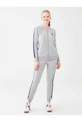 Kadın Fermuarlı Kapüşonlu Pijama Takımı - 1