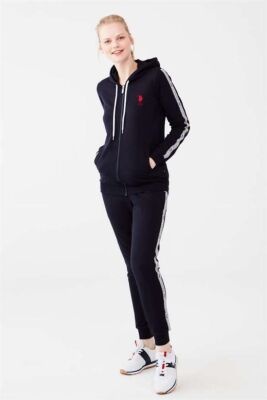 Kadın Fermuarlı Kapüşonlu Pijama Takımı - 2