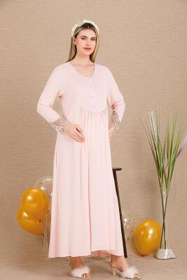 Kadın Hamile Lohusa Gecelik Sabahlık Takım - 3