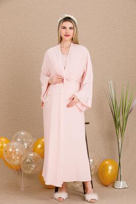 Kadın Hamile Lohusa Gecelik Sabahlık Takım - 4