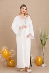 Kadın Hamile Lohusa Gecelik Sabahlık Takım - 5