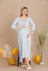 Kadın Hamile Lohusa Gecelik Sabahlık Takım - 8