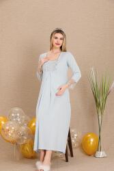 Kadın Hamile Lohusa Gecelik Sabahlık Takım - 9