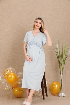 Kadın Hamile Lohusa Gecelik Sabahlık Takım - 2