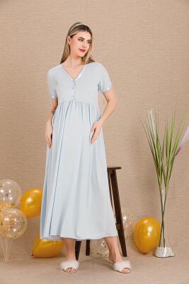 Kadın Hamile Lohusa Gecelik Sabahlık Takım - 9