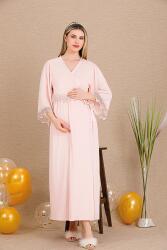 Kadın Hamile Lohusa Gecelik Sabahlık Takım