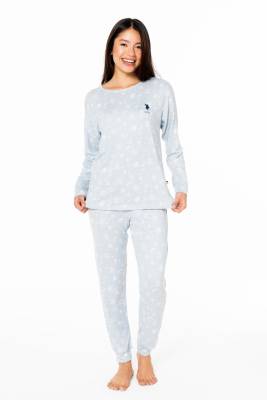 U.S. Polo Assn. - Kadın İnce Polar Ev Giyim Pijama Takım (1)