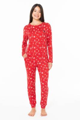 Kadın İnce Polar Ev Giyim Pijama Takım - 4