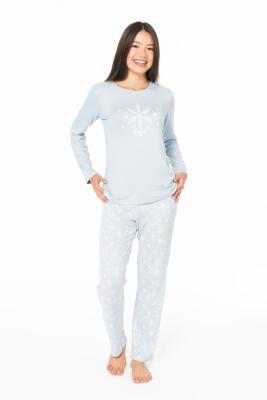 Kadın İnce Polar  Pijama Takım - 2