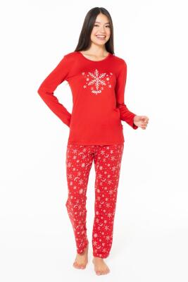 Kadın İnce Polar  Pijama Takım - 4